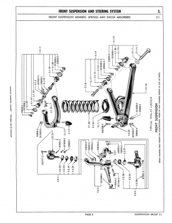 1956-1958 Lincoln Chassis Parts Catalog