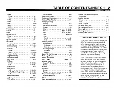 1993 Ford Bronco, F150-F350, F-Super Duty Electrical and Vacuum Troubleshooting Manual