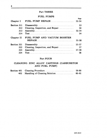 1938 - 1948 Ford Fuel Systems Repair Manual
