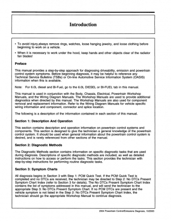 2004 Ford Car & Truck Powertrain Control / Emissions Diagnosis Service Manual - Gas Only