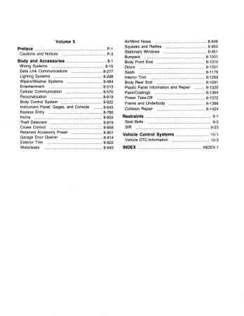 2002 Chevy Silverado, GMC Sierra Truck Service Manual