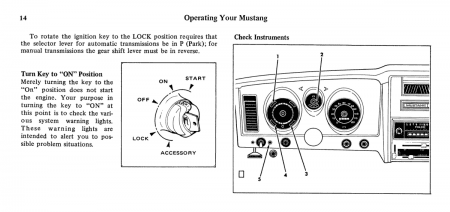 1973 Mustang Owner's Manual