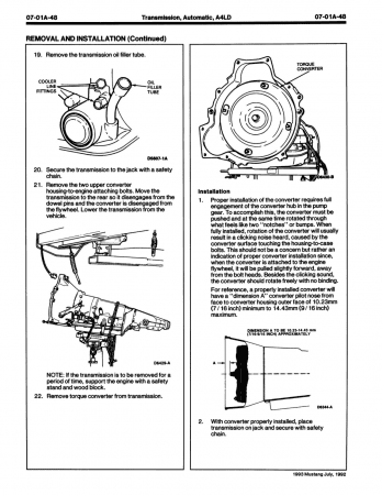 1993 Ford Mustang Service Manual