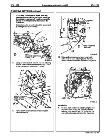 1995 Ford Mustang Service Manual