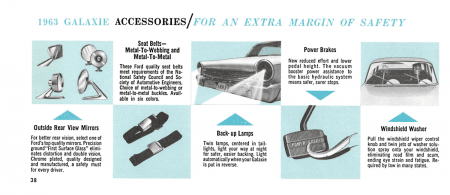 1963 Ford Car Owner's Manual Instruktionsbok
