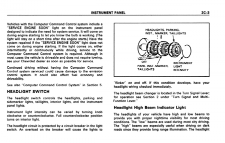 1989 Camaro Owner's Manual Instruktionsbok 