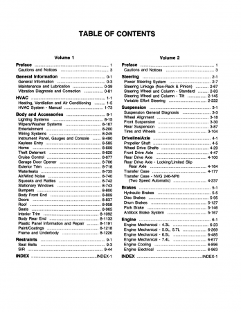 1998 Chevrolet & GMC C-K Truck Service Manual