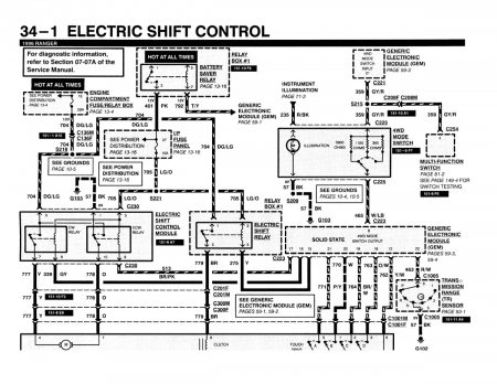 1996 Ford Ranger Electrical and Vacuum Troubleshooting Manual