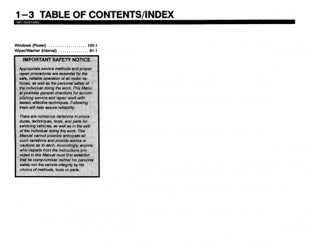 1997 Ford Mustang Electrical & Vacuum Troubleshooting Manual