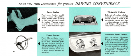 1964 Ford Car Owner's Manual Instruktionsbok