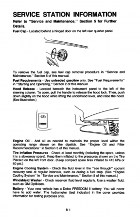 1983 Camaro Owner's Manual Instruktionsbok 