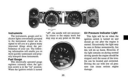 1973 Chevrolet Camaro Owner's Manual