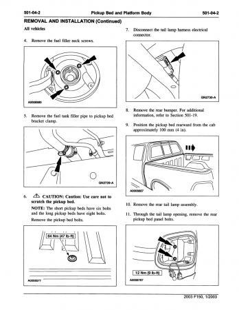 2003 Ford F-150 Truck Service Manual