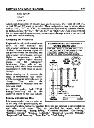 1987 Chevrolet Camaro Owner's Manual