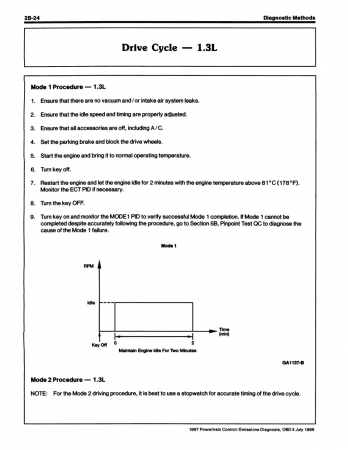 1997 Ford Powertrain Control / Emissions Diagnosis Service Manual