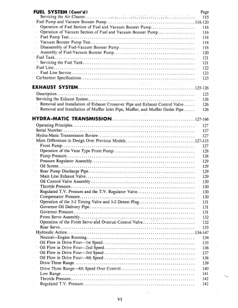 1952 Lincoln Chassis Shop Manual