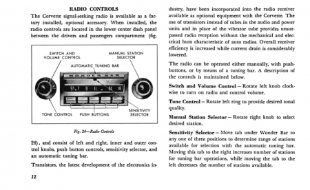 1959 Chevrolet Corvette Owner's Manual