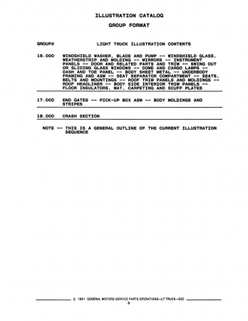 1988 - 1991 Chevrolet & GMC C/K Truck Parts Catalog