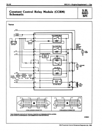 1994 Ford Mustang 3.8L & 4.6L Thunderbird/Cougar Powertrain Control / Emissions Diagnosis Service Manual OBD-II