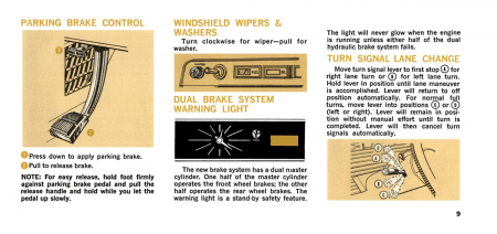 1967 Ford Car Owner's Manual Instruktionsbok i färg.