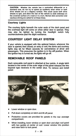 1978 Chevrolet Corvette Limited Edition (Pace Car) Owners Manual Reproduction