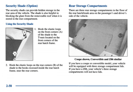 2002 Corvette Owner's Manual Instruktionsbok/bruksanvisning