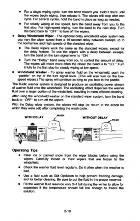 1985 Camaro Owner's Manual Instruktionsbok 