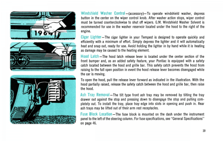 1964 Pontiac GTO, Tempest, & LeMans Owner's Manual Instruktionsbok i färg