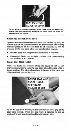 1978 Chevrolet Camaro Owner's Manual