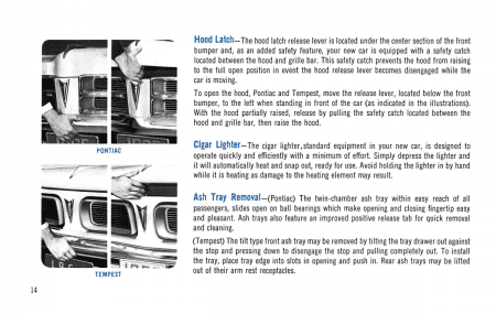 1965 Pontiac Owner's Manual Instruktionsbok i färg