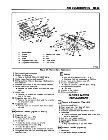1990 Chevrolet C-K Pick-Up Truck Service Manual & Update Supplement