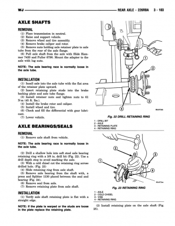 2003 Jeep Grand Cherokee Service Manual Supplement