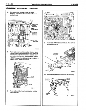 1992 Ford Ranger, Explorer, Aerostar Body Chassis Electrical Service Manual
