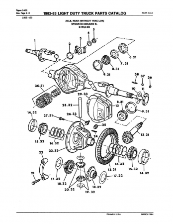 1982 - 1983 Dodge / Plymouth LD Truck & Van Parts Catalog
