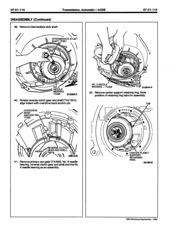 1991 Ford Mustang Car Shop Manual