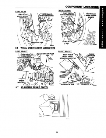 2003 Jeep Grand Cherokee Chassis Diagnostic Procedures Manual Service och reparationshandbok
