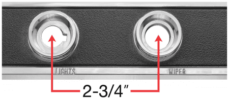 Dash Strip Upper Chevelle 1966