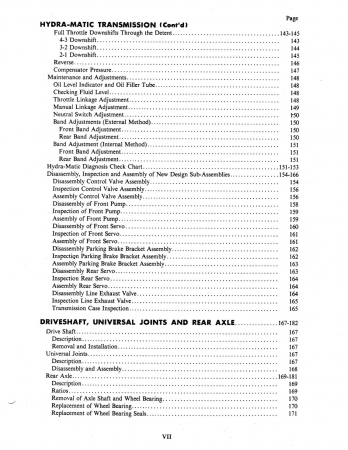 1952 Lincoln Chassis Shop Manual