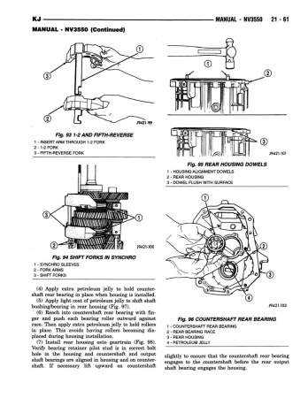 2002 Jeep Liberty Service Manual Service och reparationshandbok