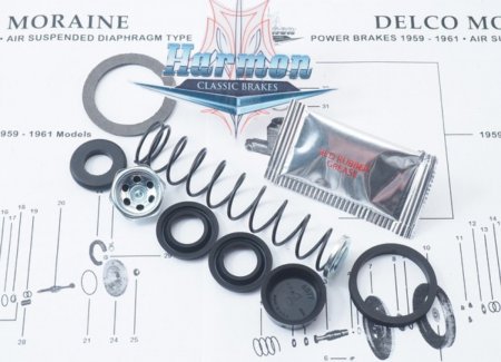 Renoveringssats huvudbromscylinder Delco Moraine Buick, Cadillac, Chevrolet, Oldsmobile, Pontiac 1958-63