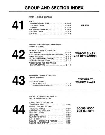 1983 Ford F100-350 Trucks, Bronco & Econoline Vans Shop Manual - Body, Chassis, Engine & Electrical