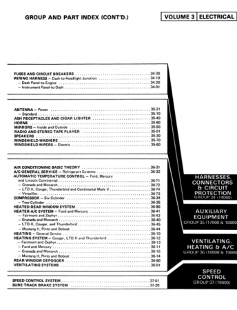1978 Ford / Lincoln / Mercury Shop Manual