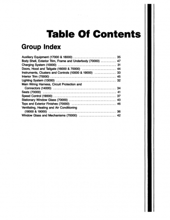 1990 Ford Aerostar, Ranger, Bronco II Truck Shop Manual