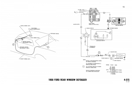 1968 Ford Car & Thunderbird Wiring and Vacuum Diagrams Manual