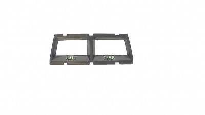 Battery and temperature pressure console gauge bezel for 1968-1969 models