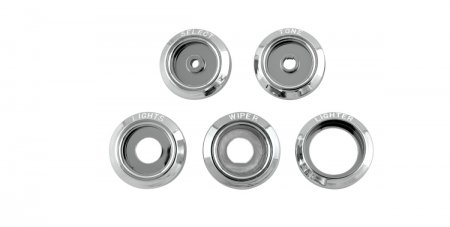 Krombrickor instrumentbräda vit text Pontiac 1967-72