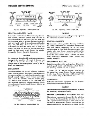 1959 Chrysler & Imperial Shop Manual Supplement