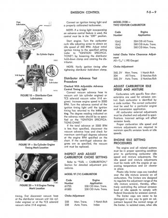 1971 Jeep Gladiator & Wagoneer Service Manual Supplement