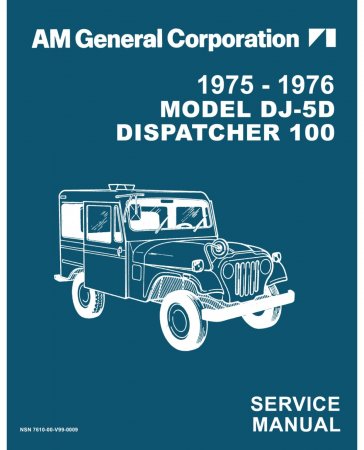 1975-1976 Jeep Model DJ-5D Dispatcher Service Manual