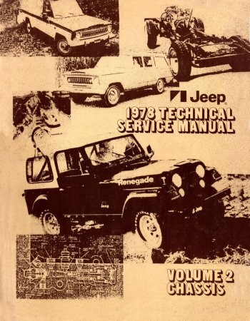 1978 Jeep Technical Service Manual